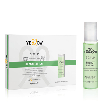 Yellow Scalp hair regenerating ampoules 6x13 ml