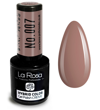 La Rosa Hybrid Gel Polish CREME Dark Nude Pink