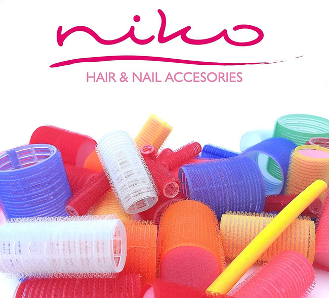 Sleeping hair rollers with Velcro with a sponge - 28 mm