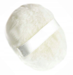 White Puff with Ribbon