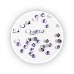 Zircon Nail Art Crystals - Violet Dots