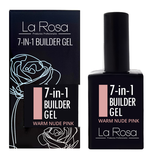 LaRosa 7-in-1 BUILDER GEL in a Bottle - WARM NUDE PINK