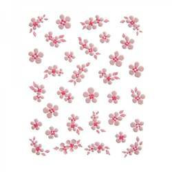 Nail stickers Super small pink flowers