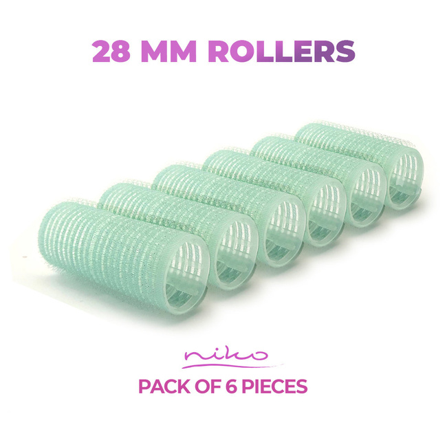 Rollers for hair with Velcro - diameter 28 mm