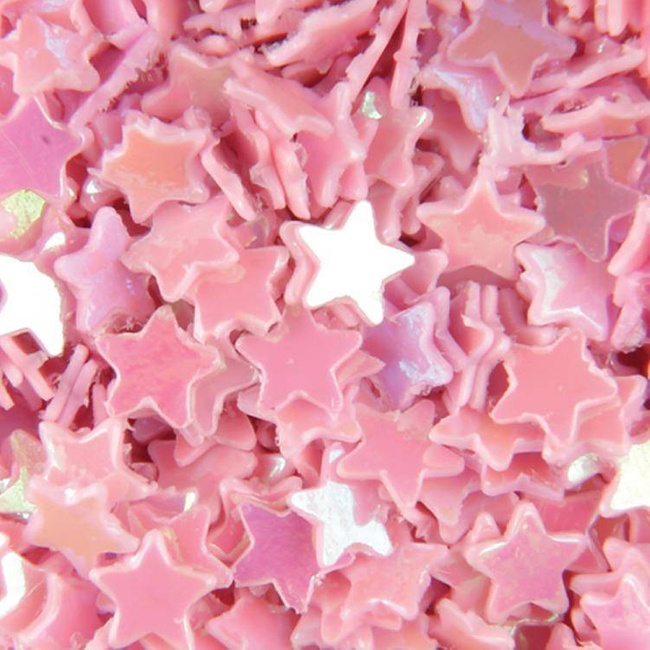 Hologram Stars for Nail Art - Pink